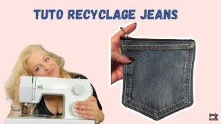Tuto Couture avec Jeans usé - La Trousse Multi-poches - DIY