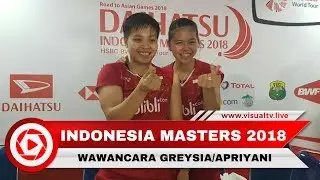 Greysia/Apriyani Jadi Wakil Ketiga Indonesia di Final Indonesia Masters 2018