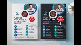 Covid 19 Coronavirus Campaign Flyer Template