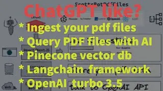 Use AI to query your own data, like multiple pdf files using chatgpt and openai type of technology.