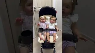 Реакция моего парня на прогулку с реборнами😂 
