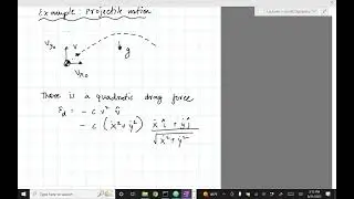 Robotics Lec 6: Projectile under drag force (Fall 2022)