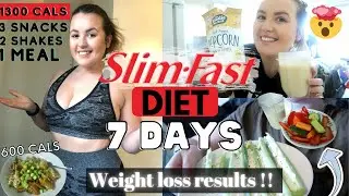 SLIM FAST DIET for 7 days | MY RESULTS *WOW* I’m shocked