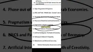 CSS ENGLISH ESSAY 2024 | Decoding all the topics | Solved Essays CSS2024 - CSSTROLOGY 