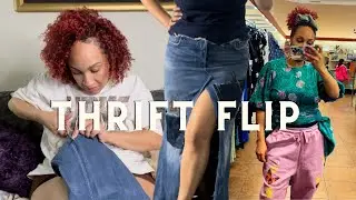 Thrift Flip & A Thrift Trip | Making A Diesel Denim Skirt