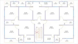 HOUSE PLAN DESIGN | EP 300 | 2200 SQUARE FEET 3-UNIT HOUSE PLAN | LAYOUT PLAN