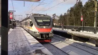 Электропоезда ЭП2Д-0042, ЭП2Д-0022 ЦППК платформа Аникеевка
