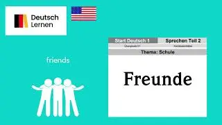 Goethe Certificate A1 Start German 1 Speaking Part 2 Topic: School & English
