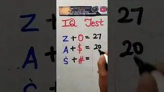 iQ Test #simplifiedstudyofficial #maths #shorts #iqtest #viral