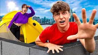 WE SURVIVED THE NIGHT ON THE ROOF!