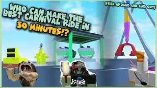 WHO CAN MAKE THE BEST CARNIVAL RIDE IN 30MINUTES? | plane crazy