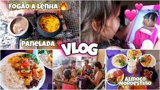 VLOG- FOGÃO A LENHA 🔥+ PANELADA DO MEU PAI 🥘😋