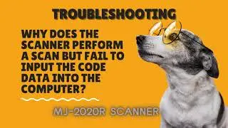 Why does the  MJ2020R scanner perform a scan but fail to input the code data into the computer?