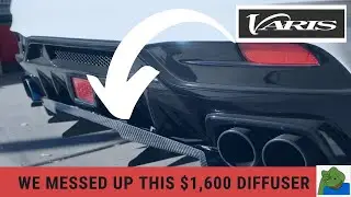 Ouch!! Varis Rear Diffuser installation goes wrong!
