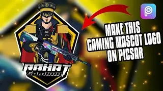 how to make gaming logo on android, how to make mascot gaming logo in picsart