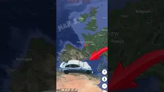 Heavy driver driving a car found on google earth and google map #shorts #1k