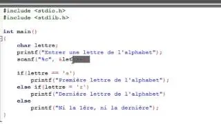 LANGAGE C - 16 - La structure conditionnelle if  - else if -  else