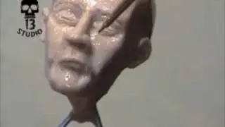 Sculpting a head by chuck ferrell skull13