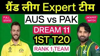 AUS vs PAK 1ST T20 Dream11 Team Prediction  | AUS vs PAK Dream11 Team Today | Brisbane Pitch Report
