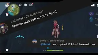 Yae Miko climbing noises in Korean dub is.......