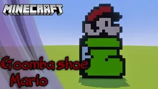 Minecraft Pixel Art Tutorial - Goomba Shoe Mario (Super Mario Bros. 3)