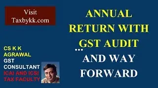 Annual Return in GST with GST Audit and GST Adjudication