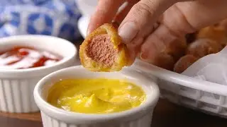 Corn Dog Bites | Delish