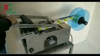 étiqueteuse de bouteilles rondes en plastique, semi automatique, pour bouteilles rondes 1 online vid