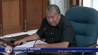 37th Guam Legislature Emergency Session - October 24, 2024