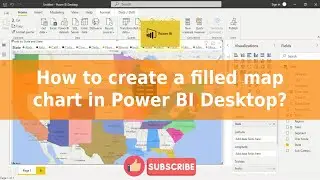 How to create a filled map chart in power BI