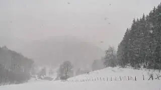 Starker Schneeschauer am 7. April 2021