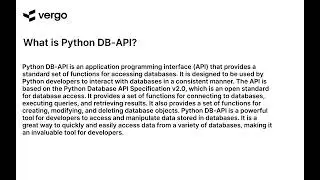 Python DB-API Explained