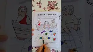 Jesus Calls The Disciples🤍 #prayer #colouring #jesus #disciples