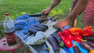 Аджапсандали на мангале  Великолепный овощной салат 🥗