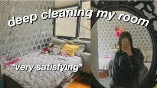 deep cleaning my room! *very satisfying*