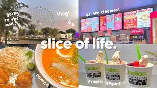 slice of life 🌧️ going to the mall, cafes, miniso, watching anime, cinemas, froyo 🍦
