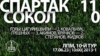 «Спартак» — «Сокол» (команды 2013 г. р.) — 11:0 (6:4 вторые составы)