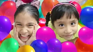 Ira & Bella Pretend Play Pop The Magical Balloons Challenge With Surprises Funny Story For Kids