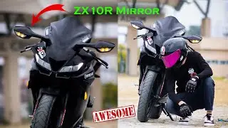 Installing Zx10r Mirror In my R15v3|Yamaha R15v3 modification|#yamaha #r15v3 #uk07 #dehradun