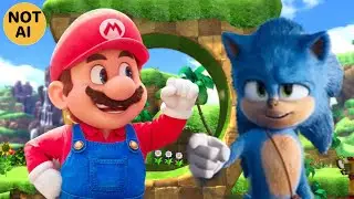 Mario Congratulates Sonic on His Movie