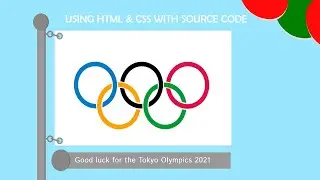 how to create Olympic Flag design in html and css | Coding BD