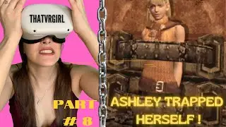 ASHLEY GOT HERSELF TRAPPED! Resident Evil 4 VR #8 Salazar Castle, Coughing Blood, Sewer, Ada,