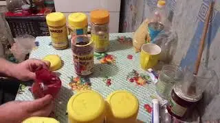 Длительное хранение разных круп и чая .  Большой  запас на всё время из   баночек от какао.