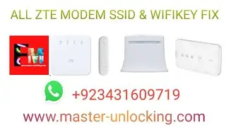 HOW TO FIX SSID & WIFIKEY FIX ALL ZTE MODEM MF927U MF79U MF283 MF937