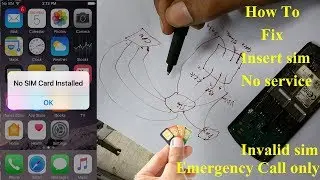 Insert sim Card Problem SOLUTION /ALL Mobile Insert SIM/Emergency call only/No Service Full Tutorial