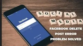 Facebook Post Delete Option Not Showing Problem Solution.How to fix Facebook post delete option Bug