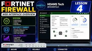Fortinet Firewall System & Security Fabric & Log Report Web Interface overview Lesson4 