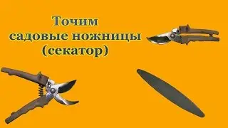 How to sharpen garden pruner shears at home