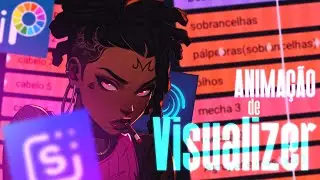 COMO FAZER ANIMAÇÃO de PERSONAGEM(VISUALIZER) PELO CELULAR | EDITOR MOBILE | TUTORIAL INTERMEDIÁRIO