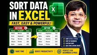 How to Sort Excel data by number, Alphabetical Order , date, colour